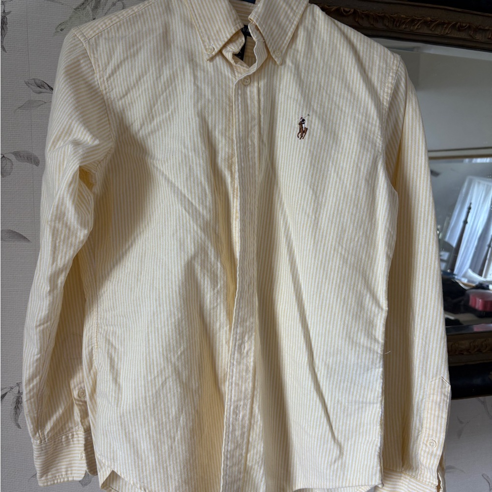 Men's Yellow Striped Shirt